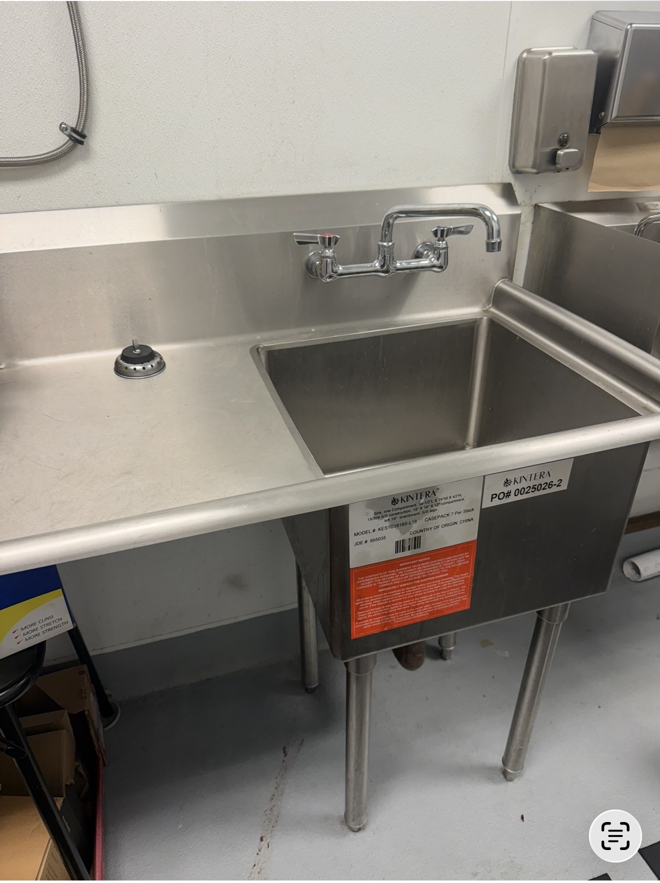 Commercial Stainless Steel Kitchen Prep Sink