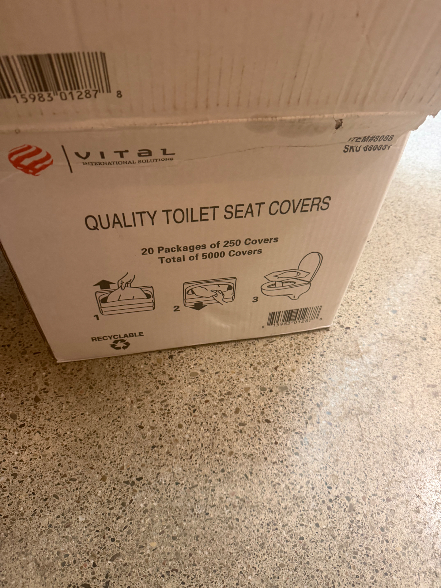 Commercial Disposable Toilet Seat Covers — 5,000 Count