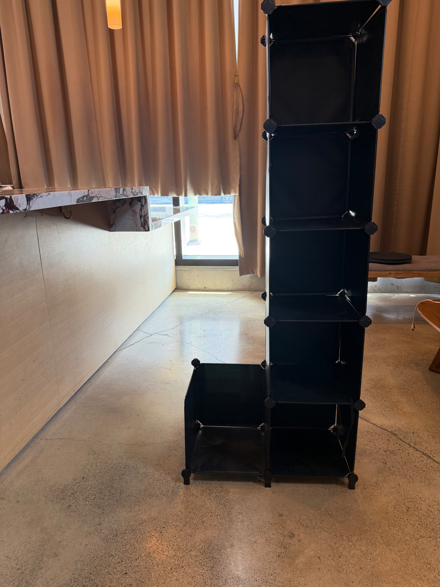 Black Modular Storage Cube Organizer