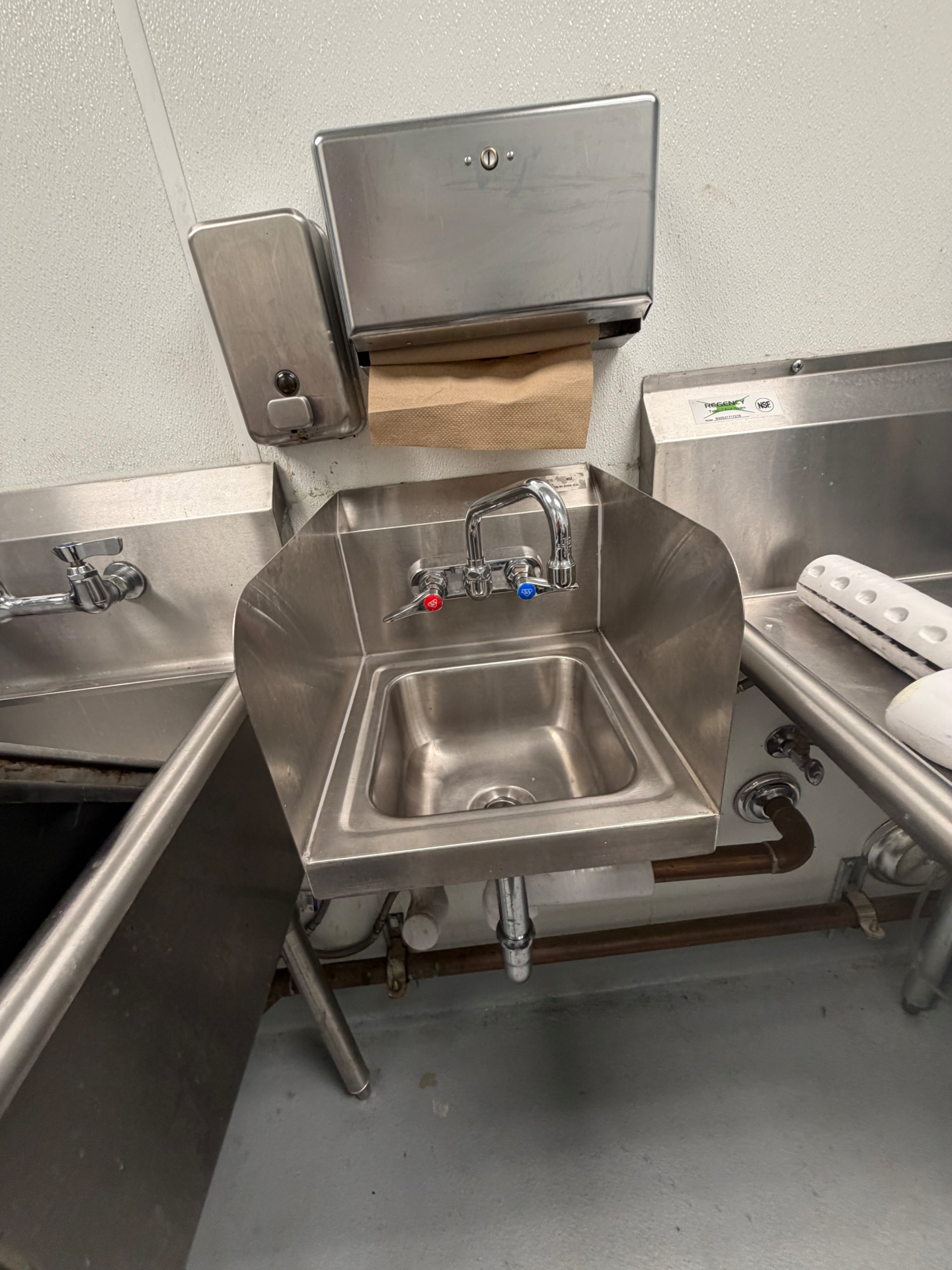 Commercial Stainless Steel Kitchen Hand Sink Station Package