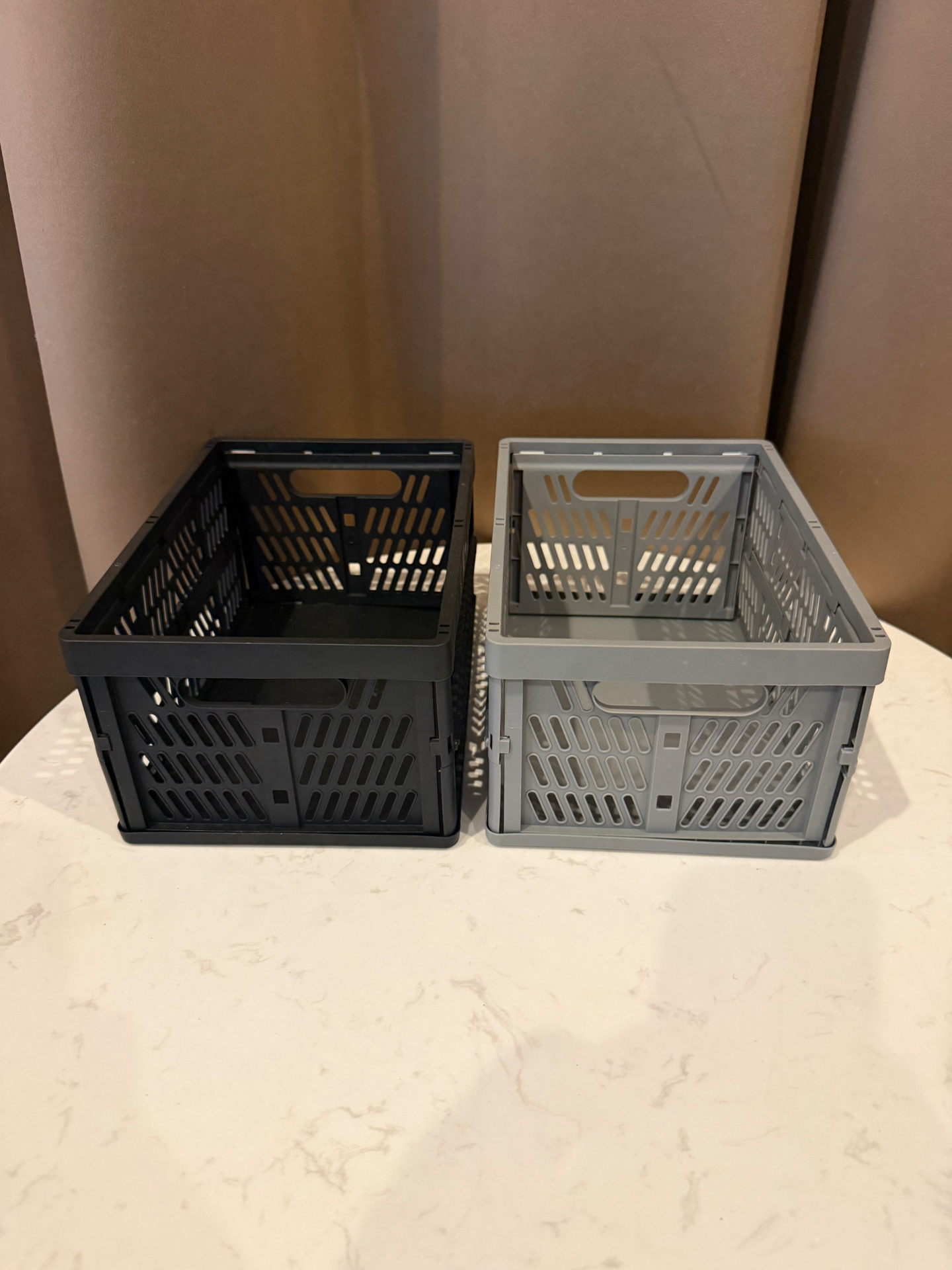 Mini Collapsible Catering & Storage Crates — Set of Two