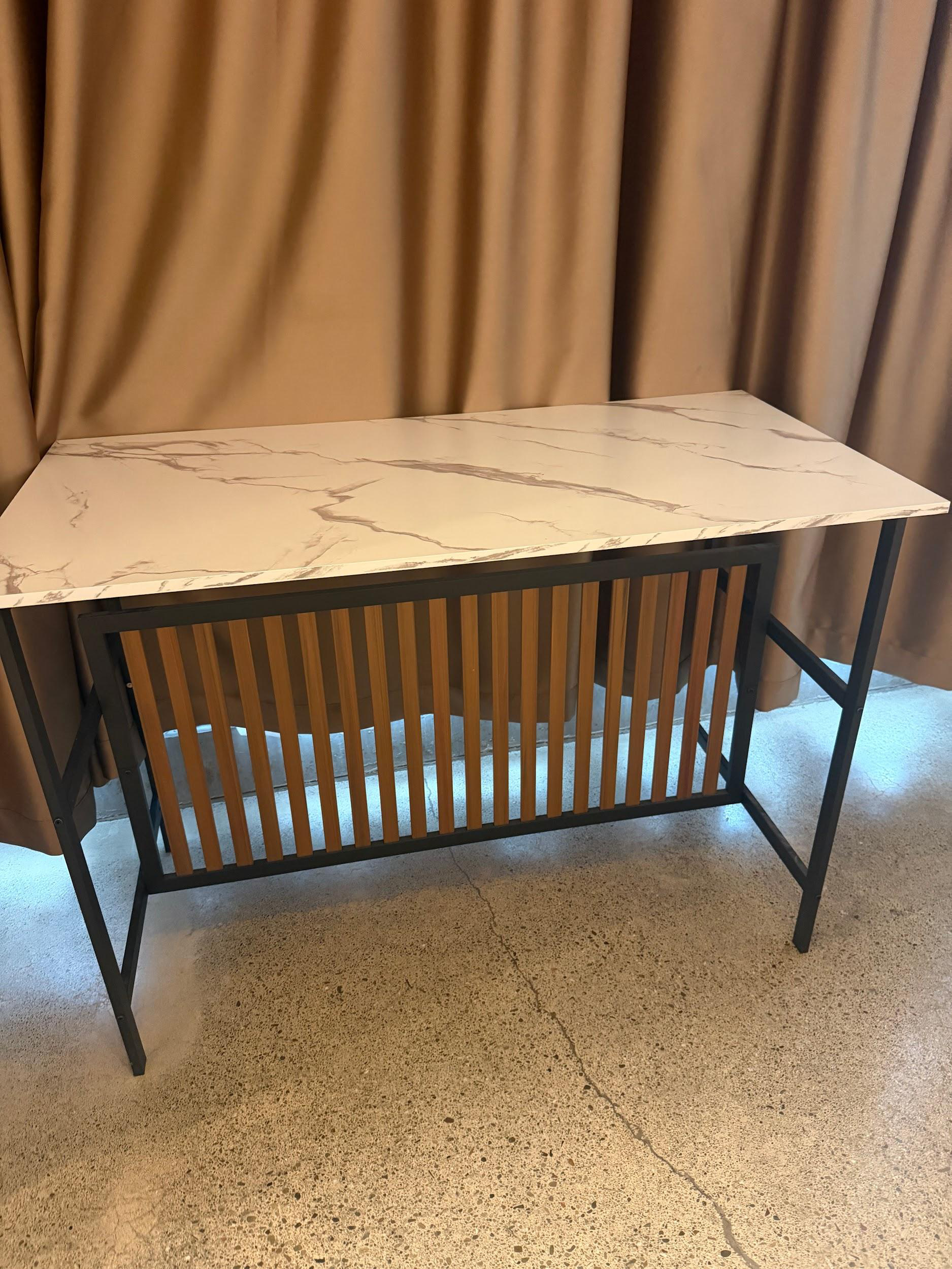 Marble-Style Console / Bar Table